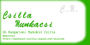 csilla munkacsi business card